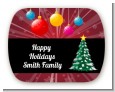 Merry and Bright - Personalized Christmas Rounded Corner Stickers thumbnail