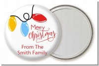Merry Christmas Lights - Personalized Christmas Pocket Mirror Favors