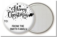 Merry Christmas Peppermint - Personalized Christmas Pocket Mirror Favors