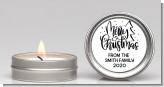 Merry Christmas with Tree - Christmas Candle Favors