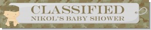 Camo Military - Personalized Baby Shower Banners