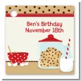 Milk & Cookies - Personalized Birthday Party Card Stock Favor Tags thumbnail