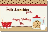 Milk & Cookies - Personalized Birthday Party Placemats