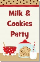 Milk & Cookies - Personalized Birthday Party Wall Art