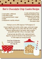 Milk & Cookies - Birthday Party Recipe Card