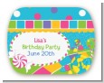 Candy Land - Personalized Birthday Party Rounded Corner Stickers thumbnail