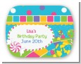 Candy Land - Personalized Birthday Party Rounded Corner Stickers thumbnail