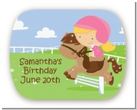 Horseback Riding - Personalized Birthday Party Rounded Corner Stickers