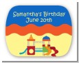Playground - Personalized Birthday Party Rounded Corner Stickers thumbnail
