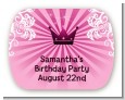 Princess Royal Crown - Personalized Birthday Party Rounded Corner Stickers thumbnail