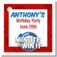 Minute To Win It Inspired - Personalized Birthday Party Card Stock Favor Tags thumbnail