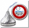 Minute To Win It Inspired - Hershey Kiss Birthday Party Sticker Labels thumbnail