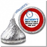 Minute To Win It Inspired - Hershey Kiss Birthday Party Sticker Labels