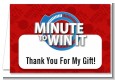 Minute To Win It Inspired - Birthday Party Thank You Cards thumbnail