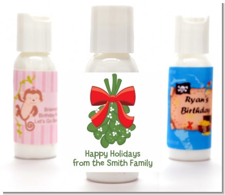 Mistletoe - Personalized Christmas Lotion Favors