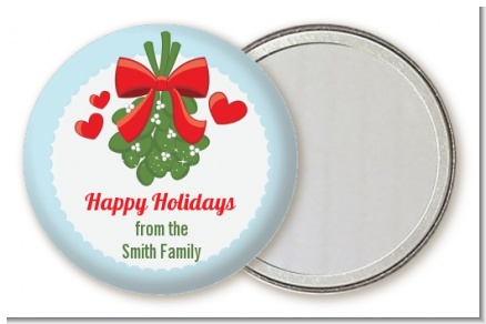 Mistletoe - Personalized Christmas Pocket Mirror Favors