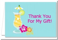 Margarita Drink - Bachelorette Party Thank You Cards