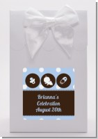 Modern Baby Boy Blue Polka Dots - Baby Shower Goodie Bags