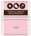 Modern Baby Girl Pink Polka Dots - Personalized Popcorn Wrapper Baby Shower Favors thumbnail