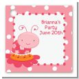 Modern Ladybug Pink - Personalized Birthday Party Card Stock Favor Tags thumbnail