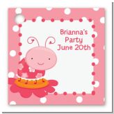 Modern Ladybug Pink - Personalized Birthday Party Card Stock Favor Tags