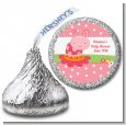 Modern Ladybug Pink - Hershey Kiss Birthday Party Sticker Labels thumbnail
