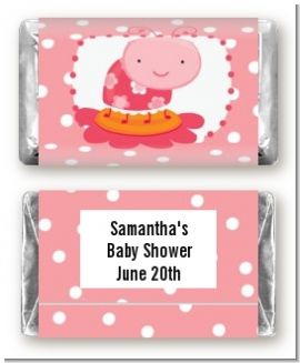Modern Ladybug Pink - Personalized Birthday Party Mini Candy Bar Wrappers