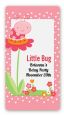 Modern Ladybug Pink - Custom Rectangle Birthday Party Sticker/Labels thumbnail