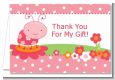 Modern Ladybug Pink - Birthday Party Thank You Cards thumbnail
