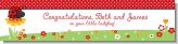 Modern Ladybug Red - Personalized Baby Shower Banners
