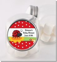 Modern Ladybug Red - Personalized Birthday Party Candy Jar