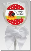 Modern Ladybug Red - Personalized Baby Shower Lollipop Favors Modern Ladybug Red - Personalized Baby Shower Lollipop Favors