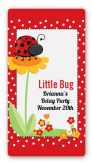 Modern Ladybug Red - Custom Rectangle Birthday Party Sticker/Labels