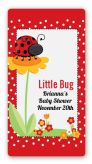 Modern Ladybug Red - Custom Rectangle Baby Shower Sticker/Labels