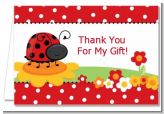 Modern Ladybug Red - Baby Shower Thank You Cards