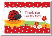 Modern Ladybug Red - Baby Shower Thank You Cards