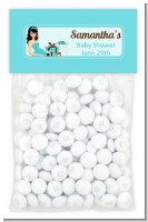 Modern Mommy Crib It's A Boy - Custom Baby Shower Treat Bag Topper