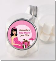 Modern Mommy Crib It's A Girl - Personalized Baby Shower Candy Jar