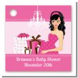 Modern Mommy Crib It's A Girl - Personalized Baby Shower Card Stock Favor Tags thumbnail