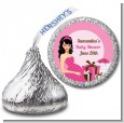 Modern Mommy Crib It's A Girl - Hershey Kiss Baby Shower Sticker Labels thumbnail