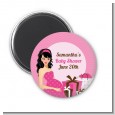 Modern Mommy Crib It's A Girl - Personalized Baby Shower Magnet Favors thumbnail