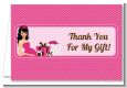 Modern Mommy Crib It's A Girl - Baby Shower Thank You Cards thumbnail