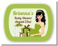 Modern Mommy Crib Neutral - Personalized Baby Shower Rounded Corner Stickers thumbnail