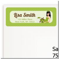 Modern Mommy Crib Neutral - Baby Shower Return Address Labels