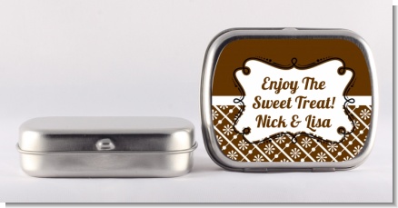 Modern Thatch Brown - Personalized  Mint Tins