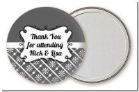 Modern Thatch Grey - Personalized Pocket Mirror Favors