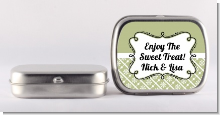 Modern Thatch Olive - Personalized  Mint Tins