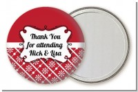 Modern Thatch Red - Personalized Pocket Mirror Favors