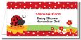 Modern Ladybug Red - Personalized Baby Shower Place Cards thumbnail