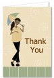 Mod Mom African American - Baby Shower Thank You Cards thumbnail